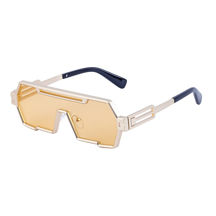 Women's fashionable sunglasses in a futuristic design with a wide frame Kalsten