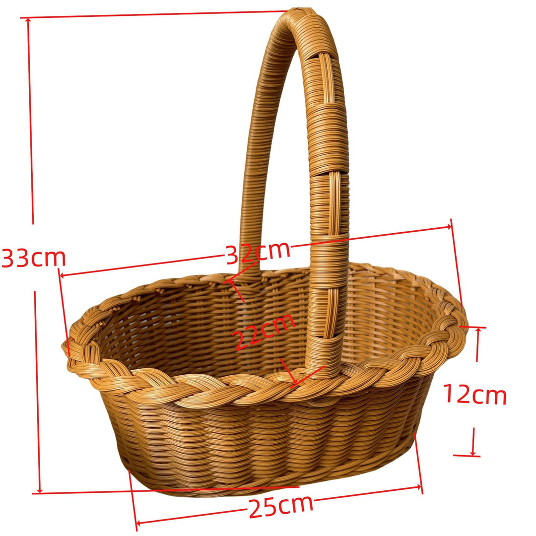Ladies elegant braided shopping basket Kalsten