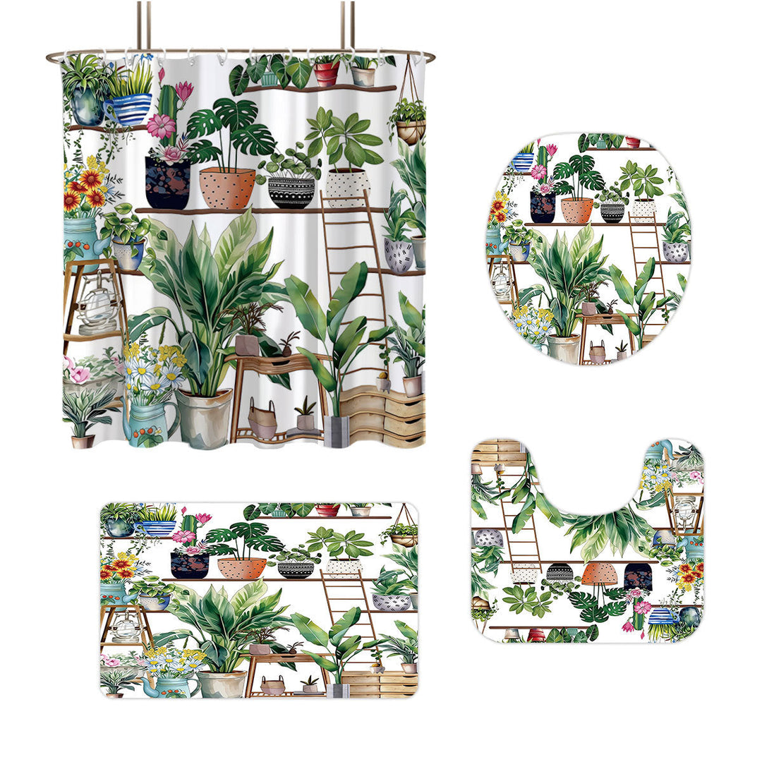 Digital Bow Pattern Bathroom Décor Set Kalsten