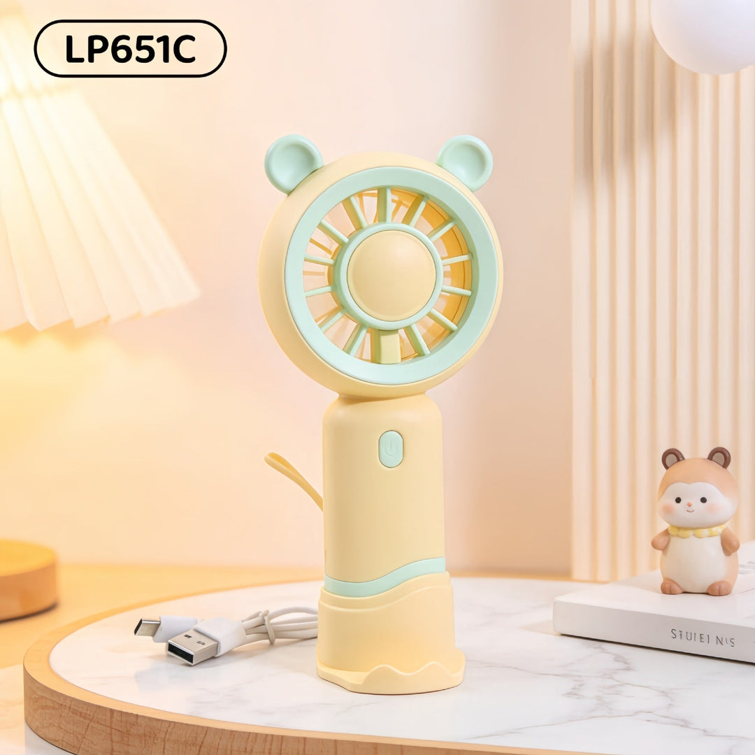 Ladies Portable Mini Handheld Fan with Cat Ears Kalsten