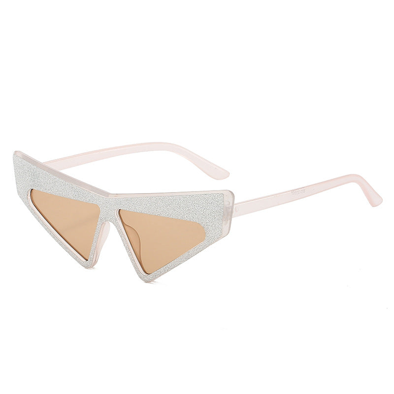 Women's futuristic sunglasses with glittering frame Kalsten