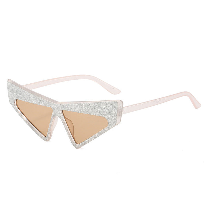Women's futuristic sunglasses with glittering frame Kalsten