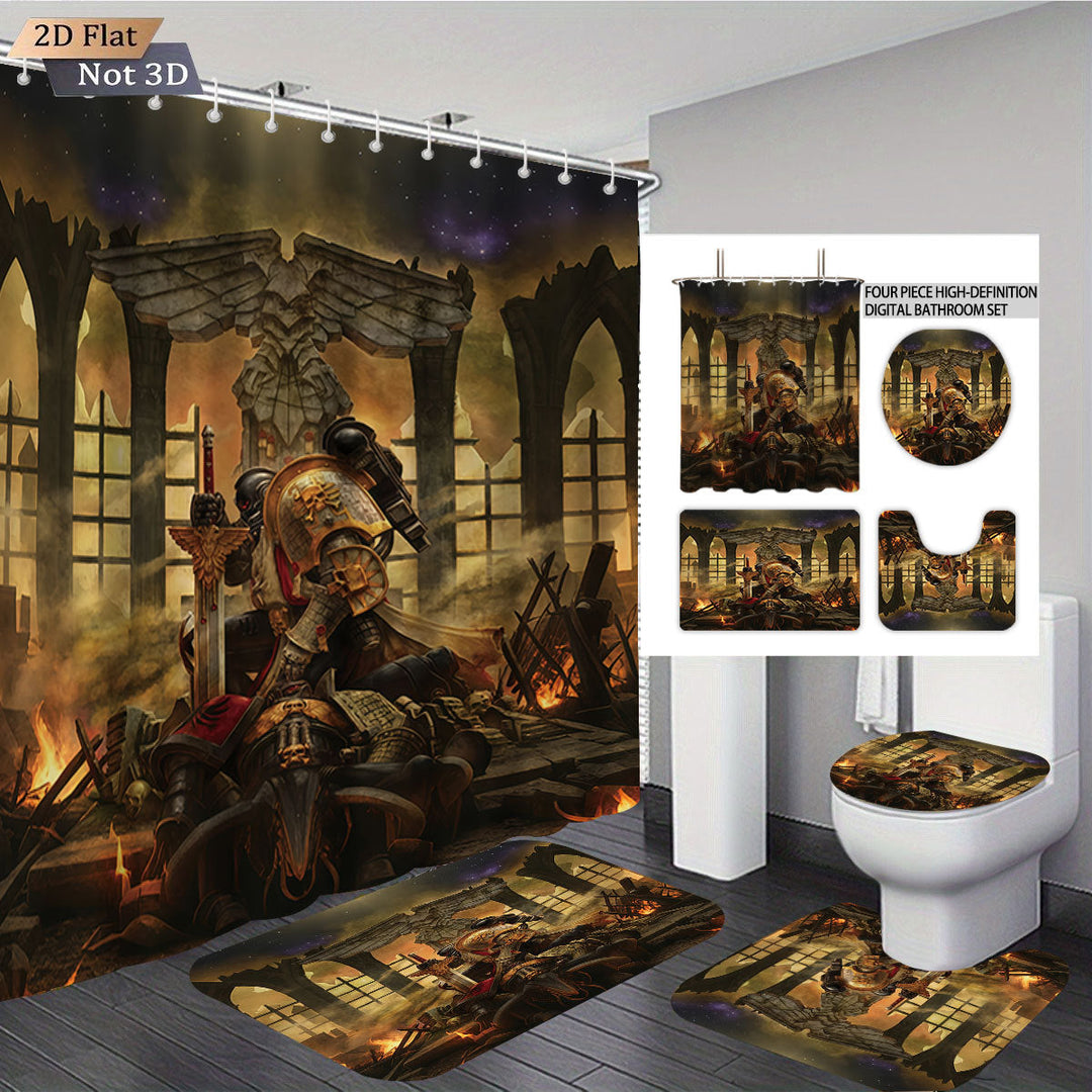 Digital Fantasy-Themed Bathroom Decor Set Kalsten