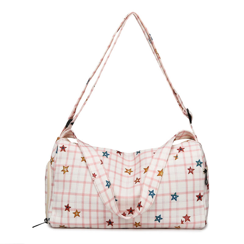 Sporty shoulder bag with unique star pattern Kalsten