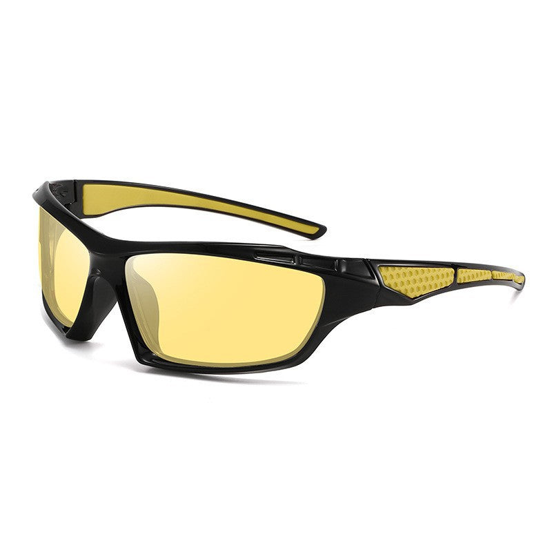 Unisex nan sporty wraparound sunglasses with polarized, shatterproof polycarbonate lenses and non-slip nose pads Kalsten