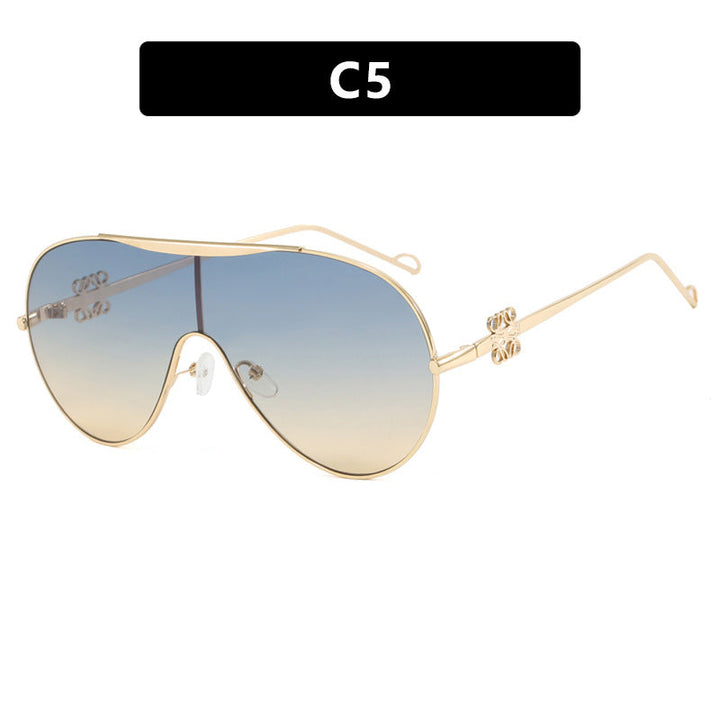 Ladies UV Protection Sunglasses in Fashionable Pilot Style Kalsten