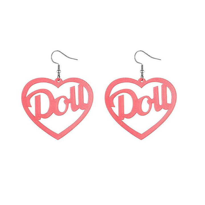 Glittering Heart-Shaped Earrings Kalsten