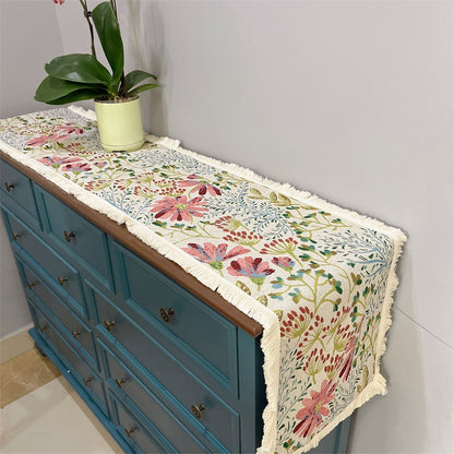 Elegant Floral Decorative Table Runner