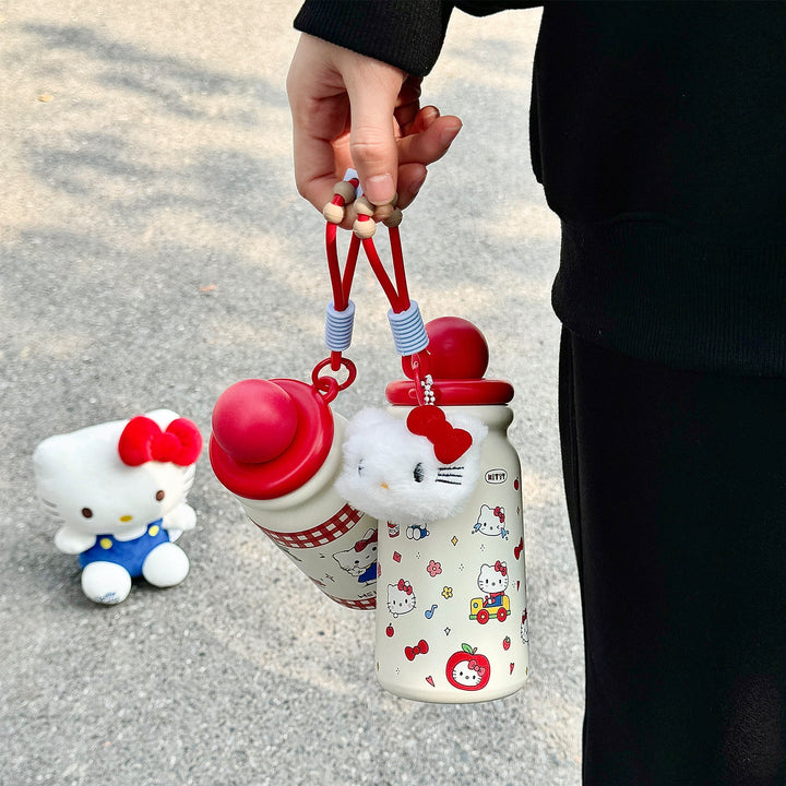 Women Creative Water Bottle with Cute Pendant Kalsten