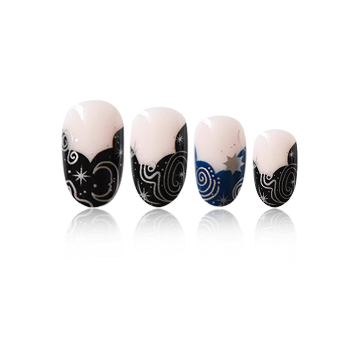 Artistic Floral Gel Press-On Nails Kalsten