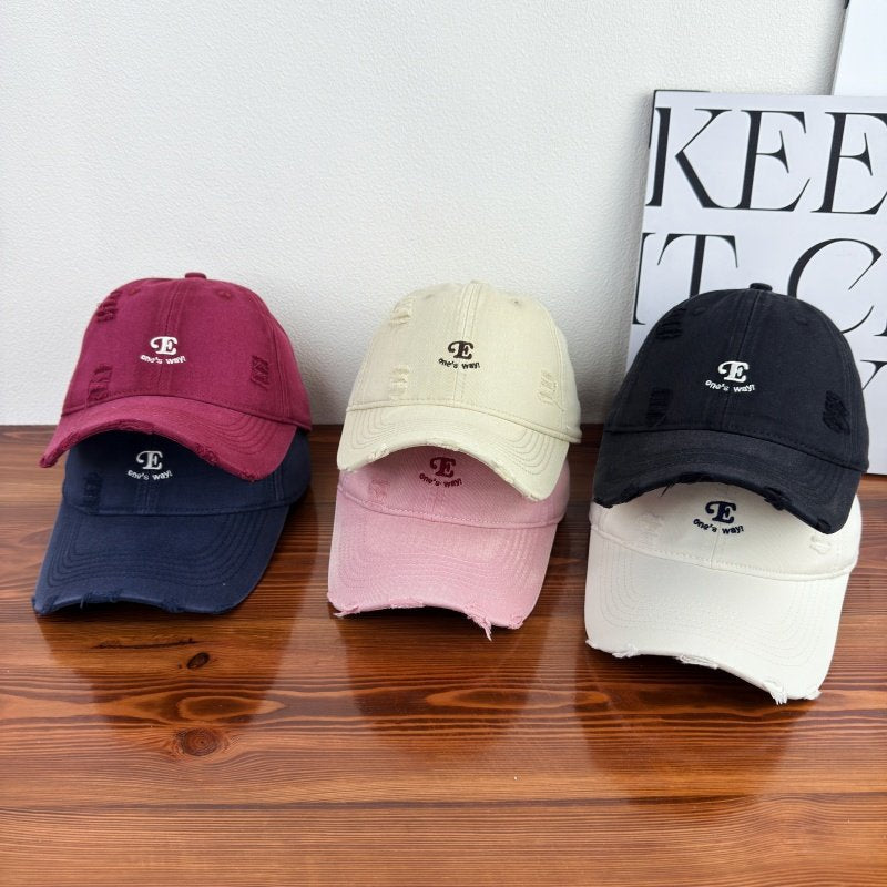 Unisex Distressed Denim Cap Kalsten
