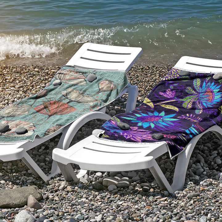 Beach towel made of skin-friendly microfiber with a creative pattern mix Kalsten