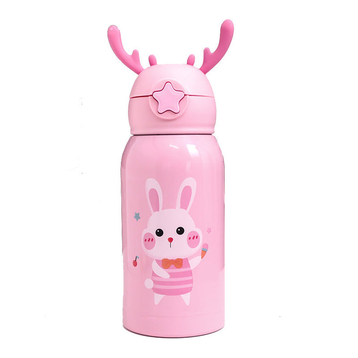 Women's Insulated Water Bottle with Funny Rabbit Design Kalsten