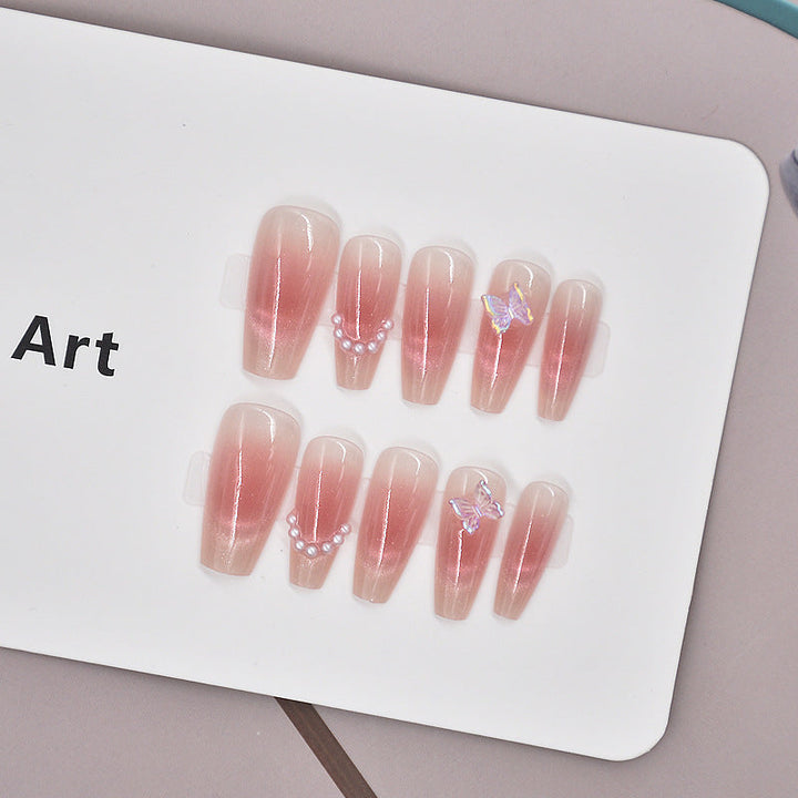 Glamorous Heart-Themed Press-On Nail Set Kalsten