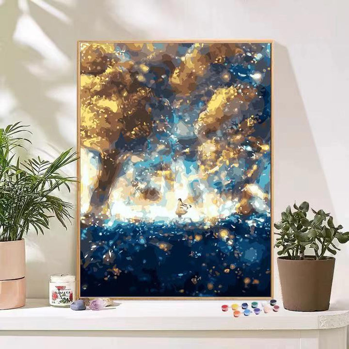 Scenic Mountain Landscape Art Canvas Print Kalsten
