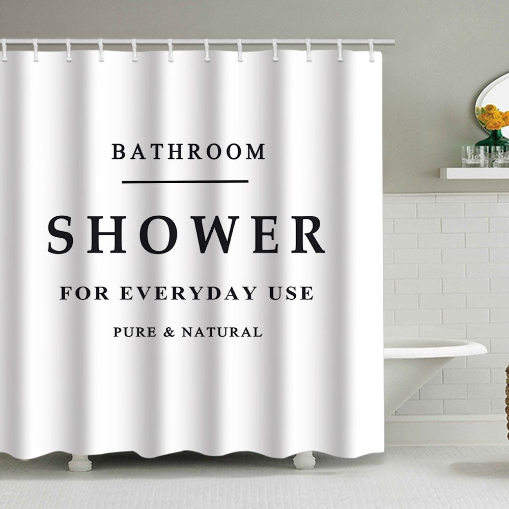 Minimalist Shower Curtain Kalsten