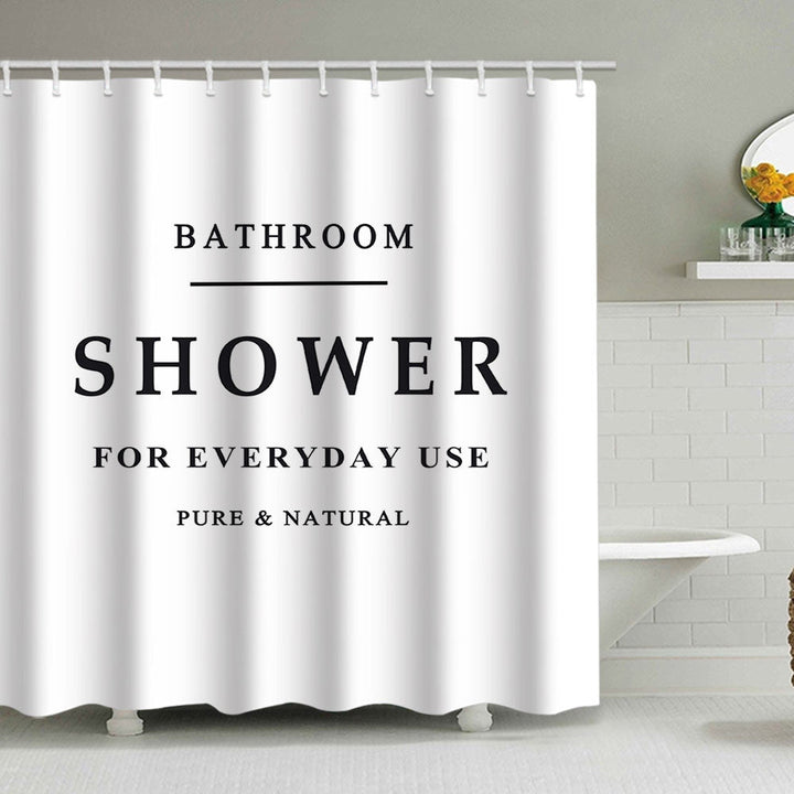 Minimalist Shower Curtain Kalsten