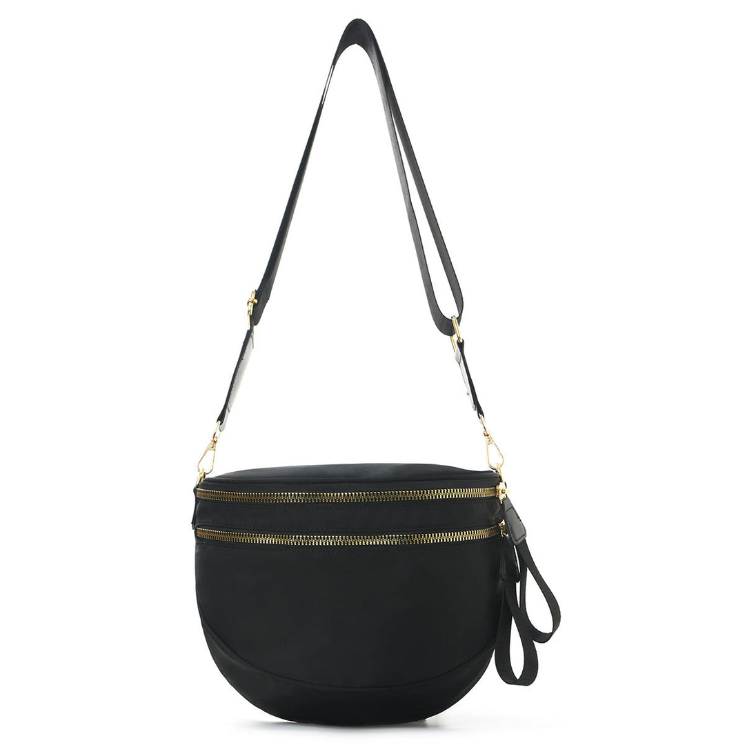 Shoulder bag with stylish check pattern and spacious compartment system Kalsten