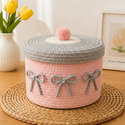 Decorative Knitted Storage Container Acalora