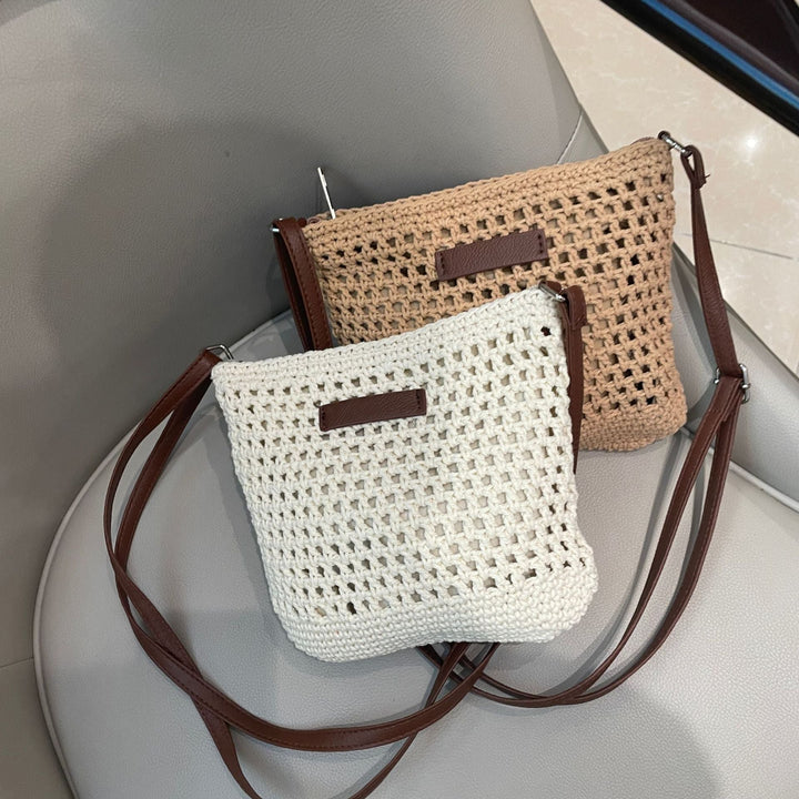 Hand-knotted shoulder bag in modern design Kalsten