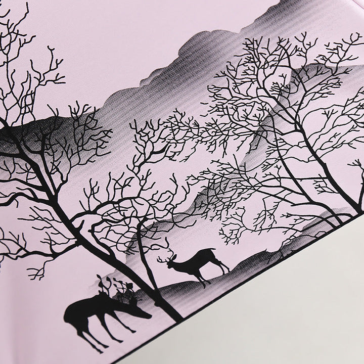 Ladies Foldable Umbrella with Artistic Nature Design Kalsten