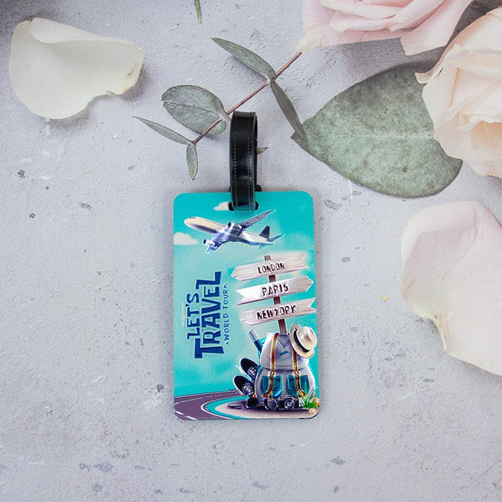 Whimsical Heart Balloon Luggage Tag Kalsten