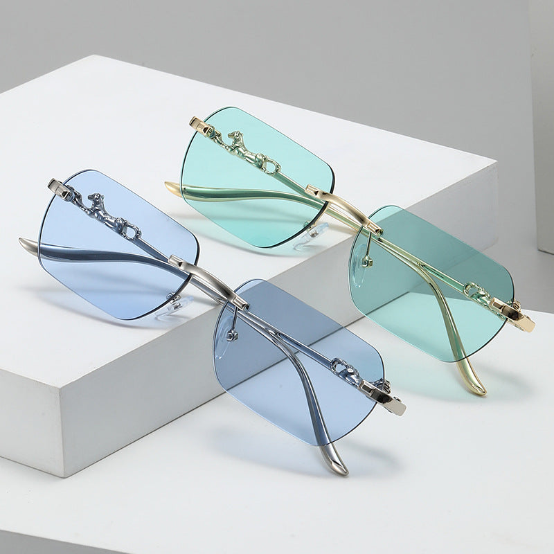 Ladies elegant half-rim glasses with decorative details Kalsten