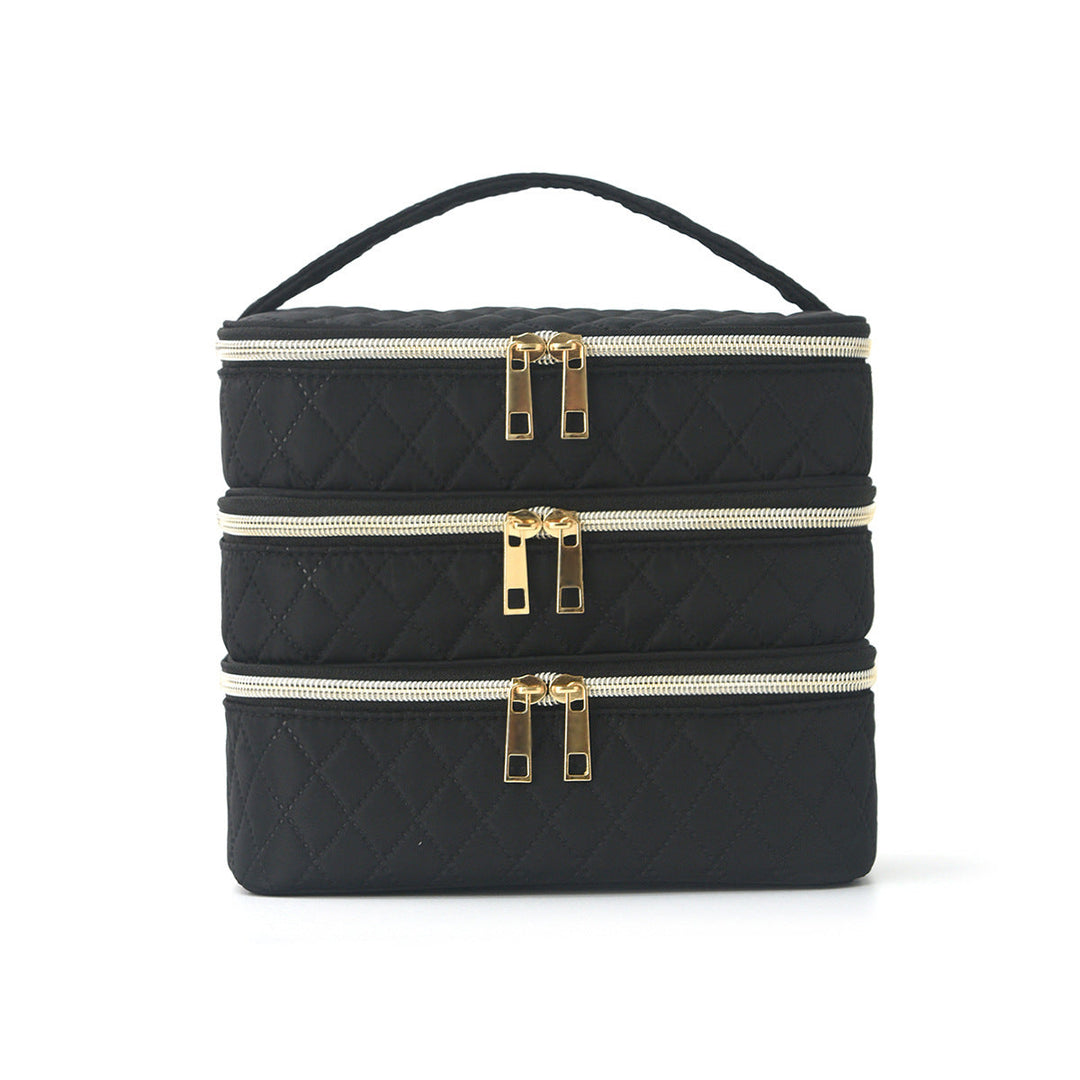 Cosmetic organizer bag with multiple compartments Kalsten