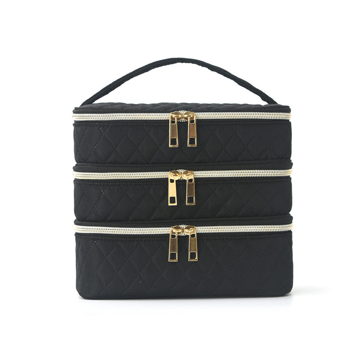 Cosmetic organizer bag with multiple compartments Kalsten