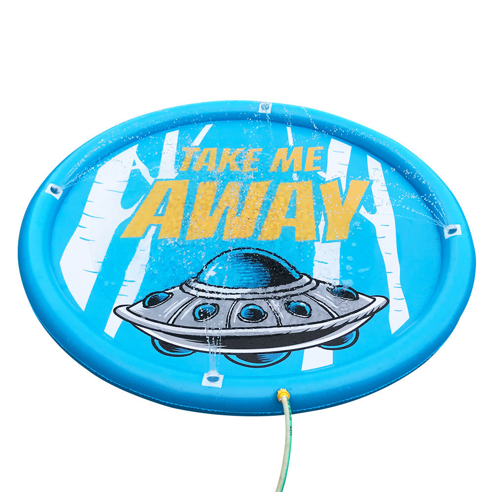 Unisex Spritzende Wasser-Spielmatte mit Meerestieren Kalsten