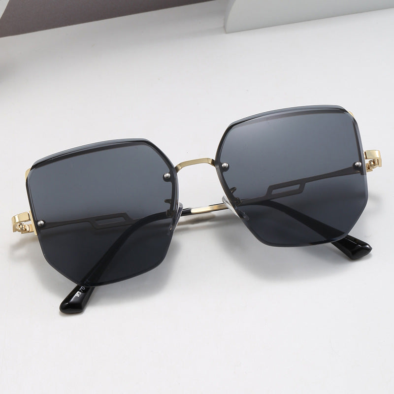 Women's geometric designer sunglasses with mirrored lenses Kalsten