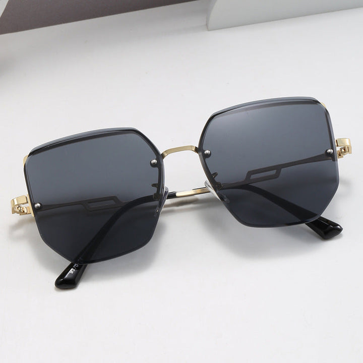 Women's geometric designer sunglasses with mirrored lenses Kalsten