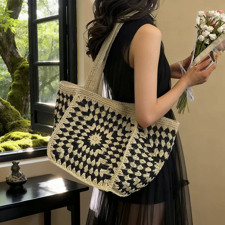 Hand-knotted cotton tote bag Kalsten