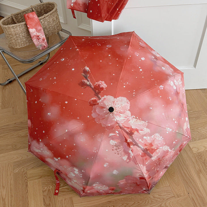 Ladies Foldable Umbrella with Innovative Flower Design Kalsten
