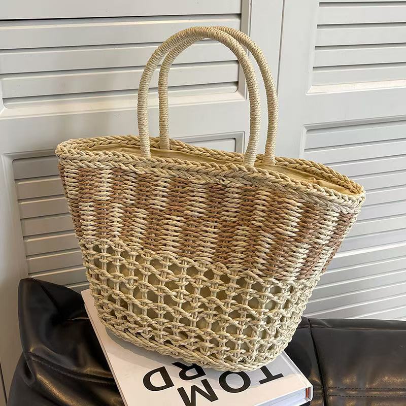 Basket bag with unique weaving structure Kalsten