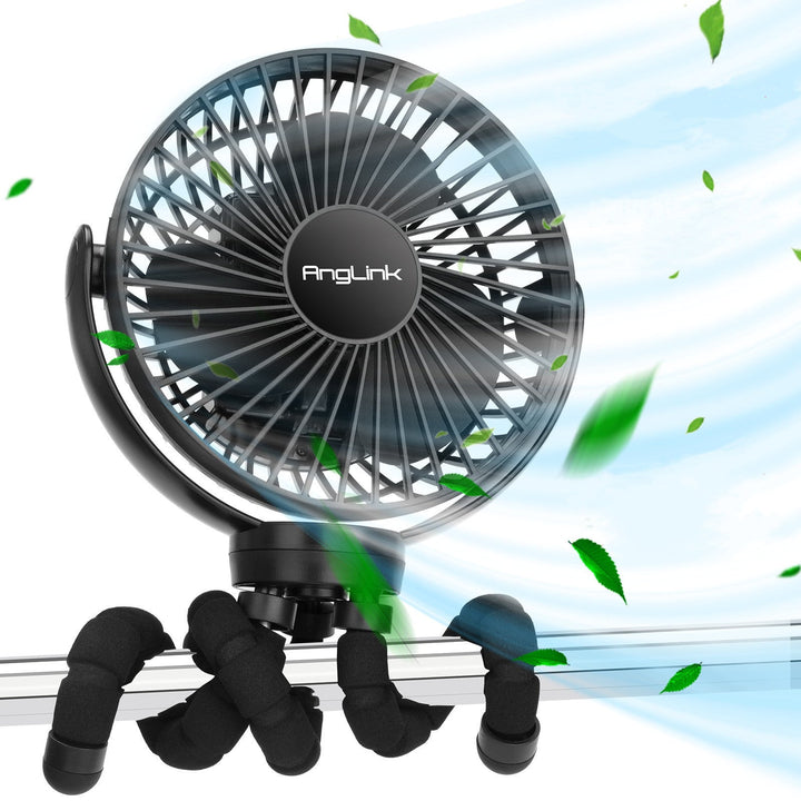 Unisex flexible mini fan with foldable holder Kalsten