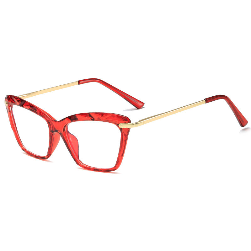 Women's fashionable oversized glasses with elegant metal frame Kalsten