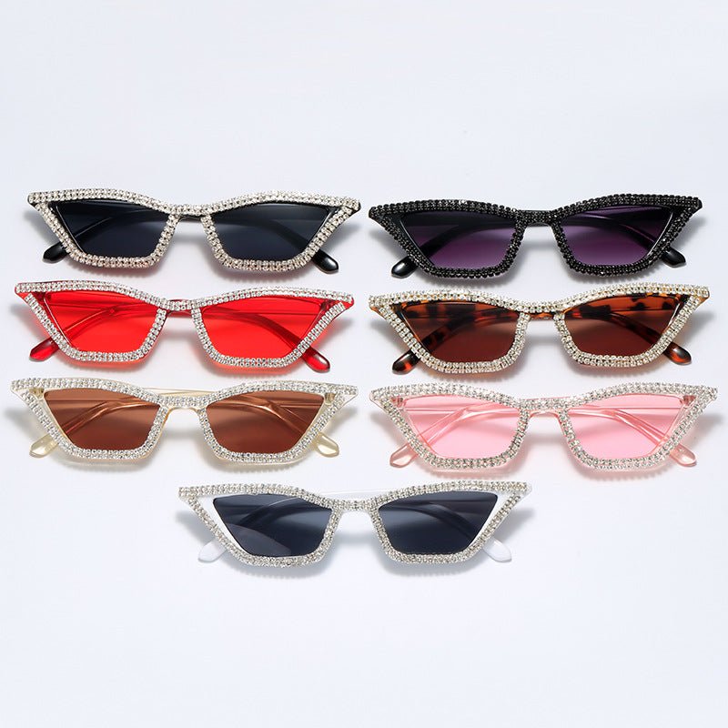 Women extravagant Cat-Eye sunglasses with sparkling crystal frame Kalsten