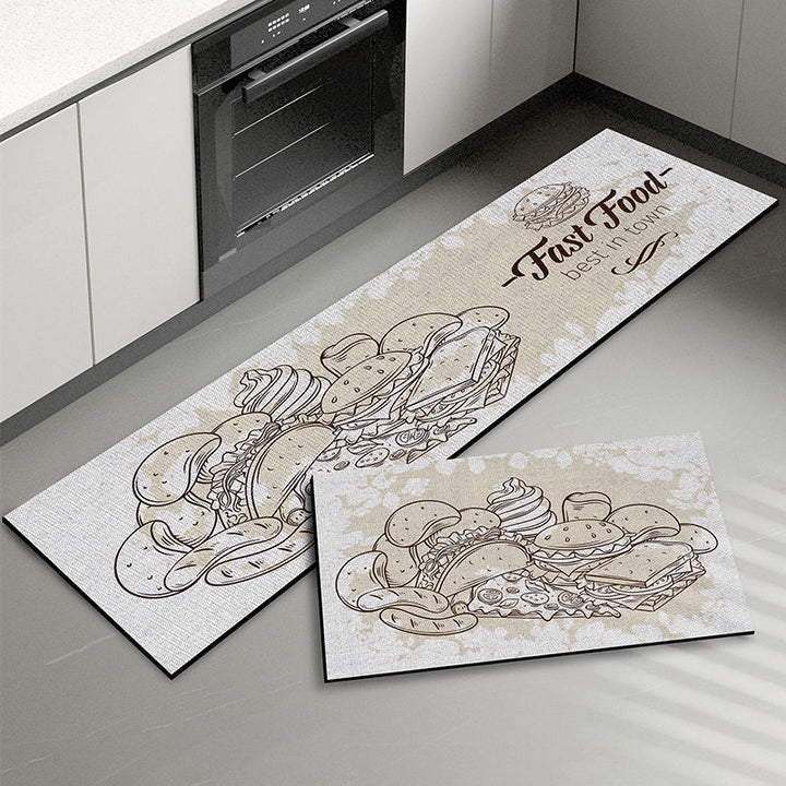 Food-Themed Kitchen Mat