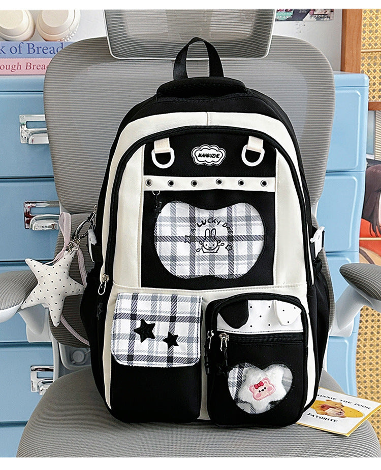 Multi-Functional Stylish Patterned School Backpack