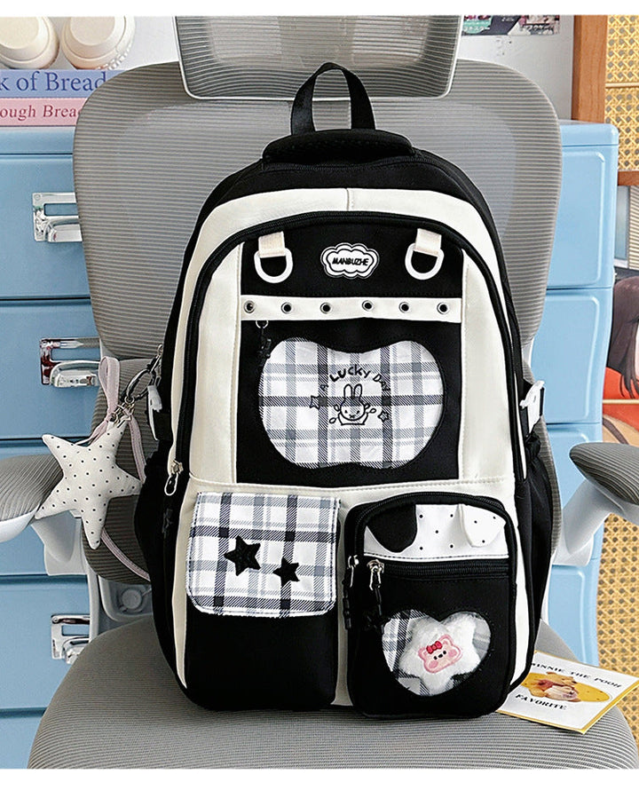 Multi-Functional Stylish Patterned School Backpack