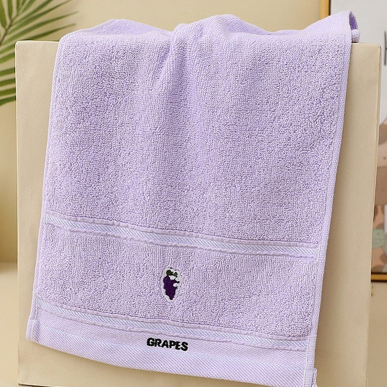Ladies cotton towel with fresh pear motif Kalsten