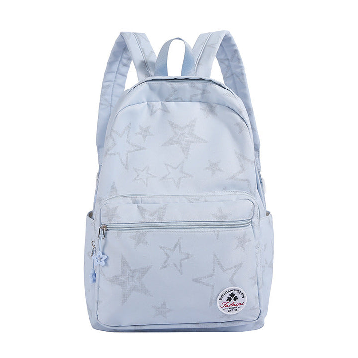 Star-Patterned Casual Backpack