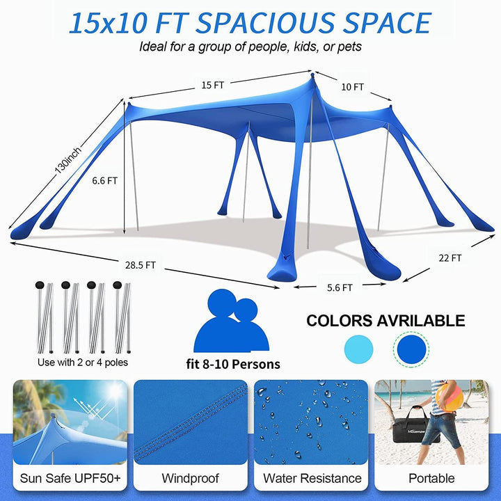 Large Outdoor Sunshade Canopy Kalsten