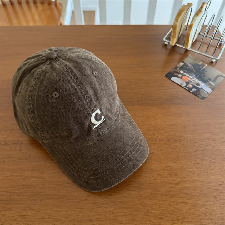 Men's Vintage-Inspired Washed Denim Cap Kalsten