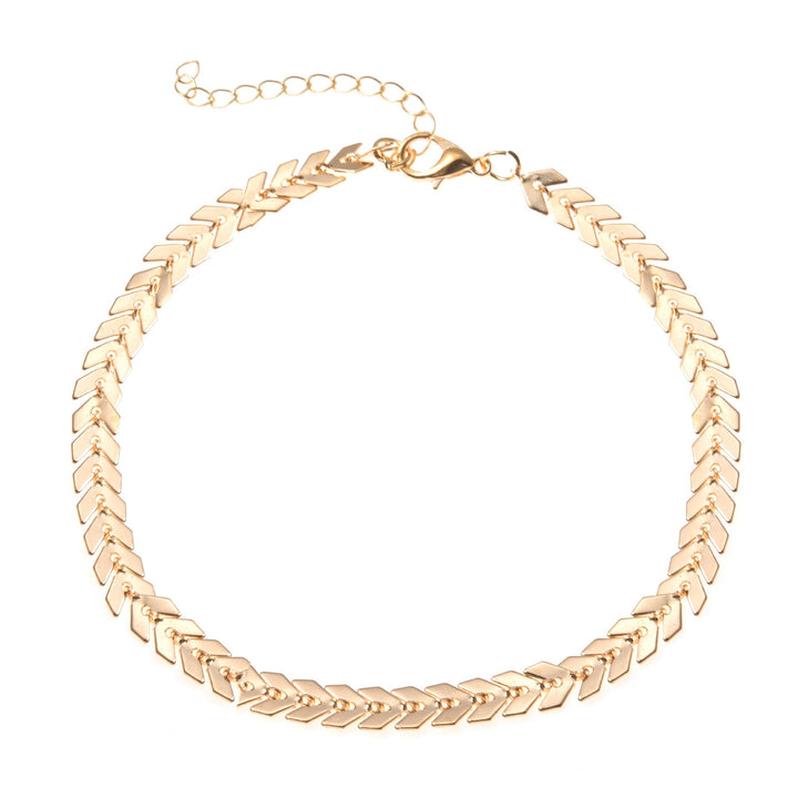 Adjustable Herringbone Chain Anklet Kalsten