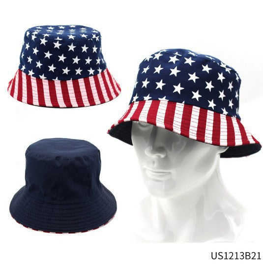 Unisex nan Tall Velvet Patriotic Top Hat with Star Band and Wide Brim Kalsten