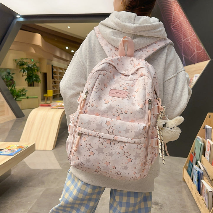 Star-Patterned Lightweight Backpack Kalsten