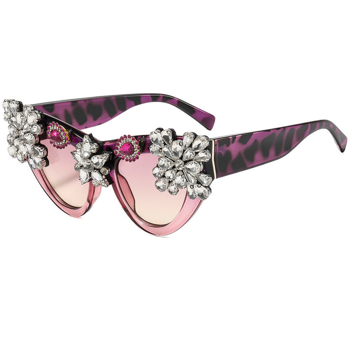 Women extravagantly decorated Cat-Eye sunglasses Kalsten