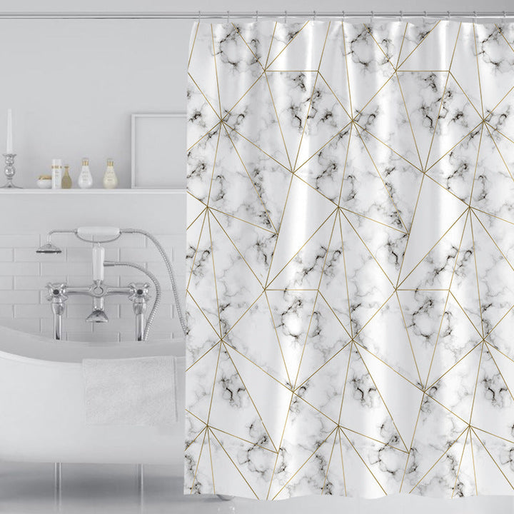 Women's Artistic Geometric Shower Curtain Kalsten
